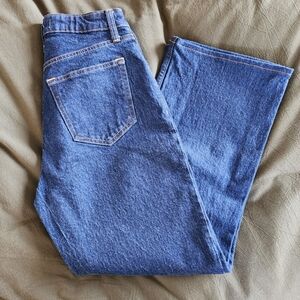 Abercrombie Curve Love 90s Relaxed Jean High Rise, Dark Wash, 25S